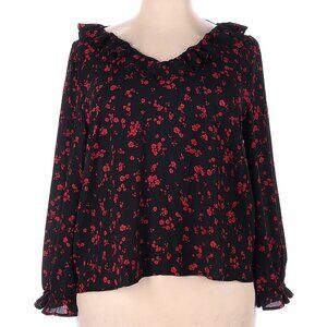 J Crew Floral Ruffle Blouse 2X